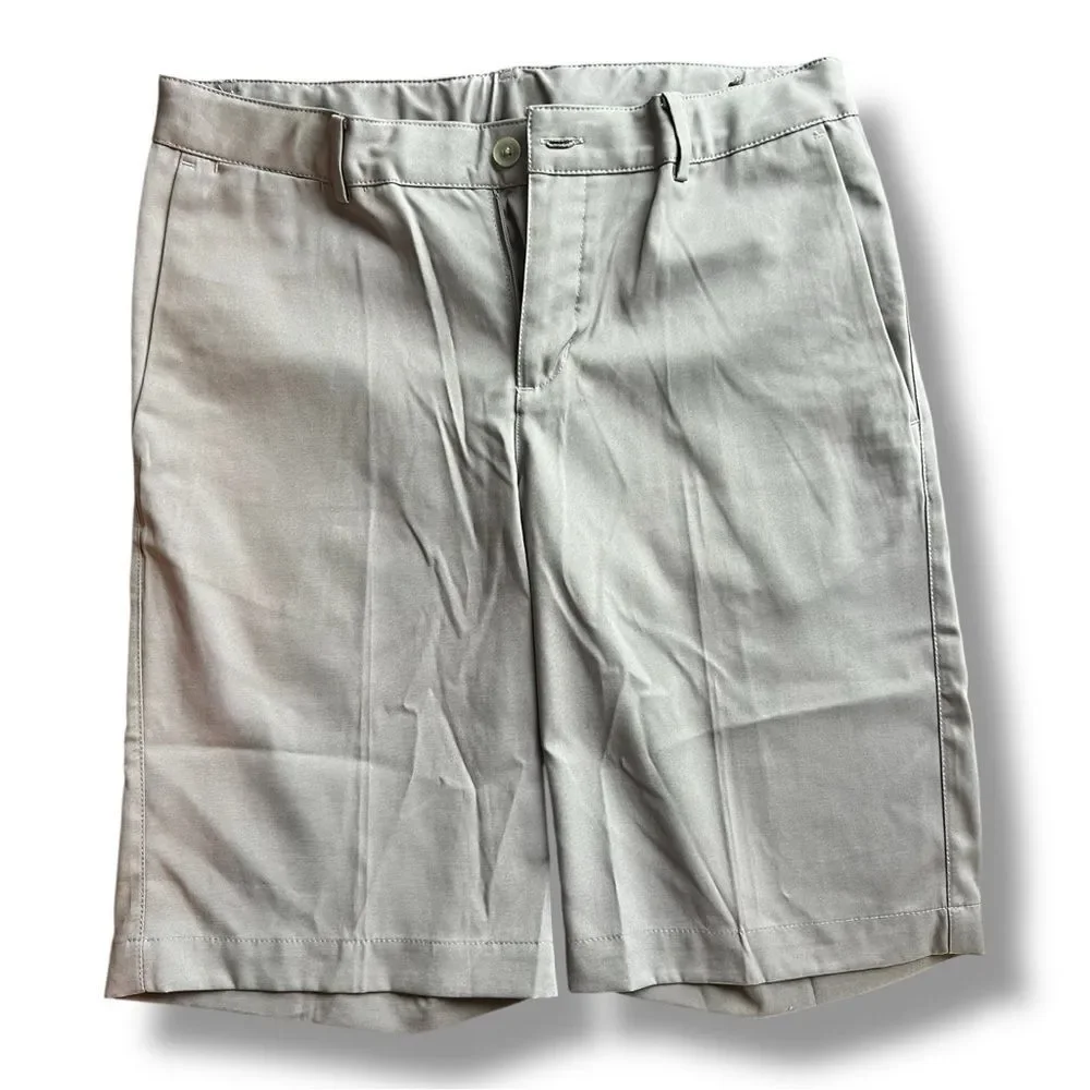 Nike Dri Fit Golf Gray Flat Front Youth Shorts Size L Casual Schoolcore Kidcore